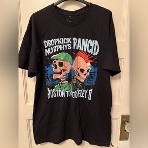 Black Rancid/Dropkick Murphys tour T-shirt, brand new never worn. Large.